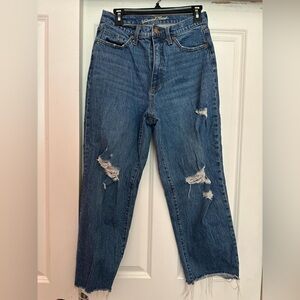 Universal Thread Blue Distressed Boyfriend Jeans